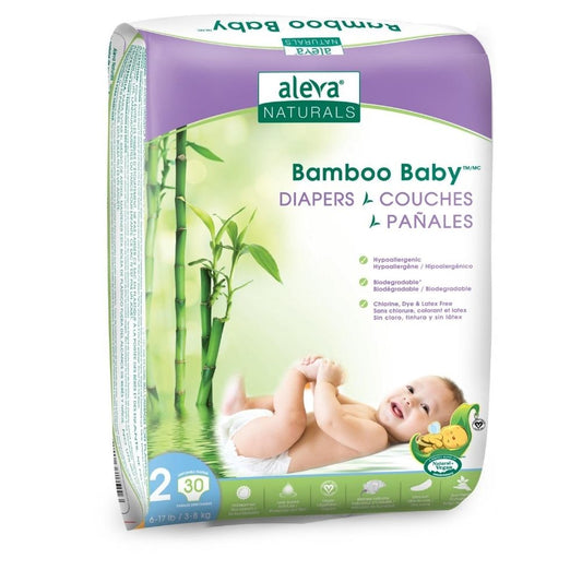 Bamboo Baby Diapers - Size 2