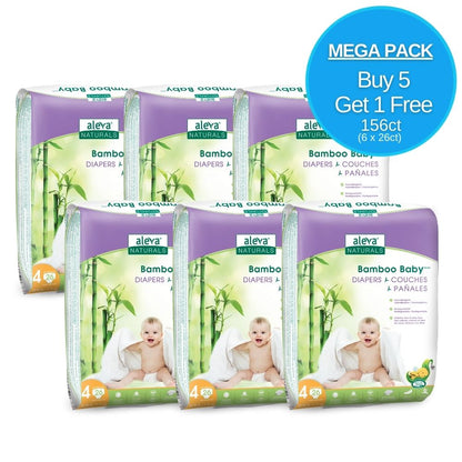 Bamboo Baby Diapers - Size 4