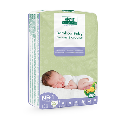 Bamboo Baby Diapers - Size NB-1