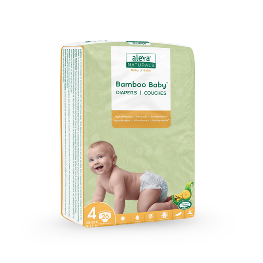 Bamboo Baby Diapers - Size 4