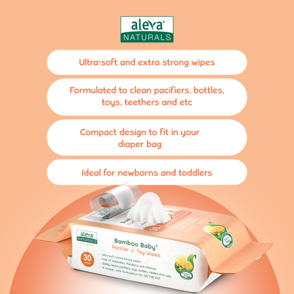 Bamboo Baby On-The-Go Wipes Duo