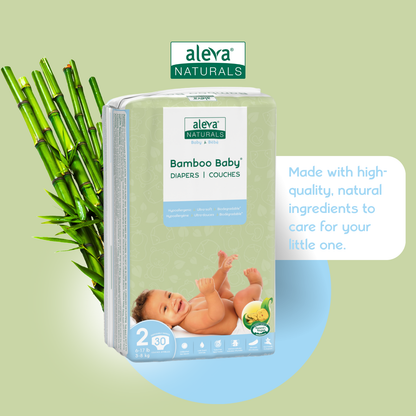 Bamboo Baby Diapers - Size 2