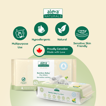 Bamboo Baby Dry Wipes