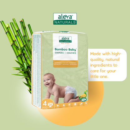 Bamboo Baby Diapers - Size 4
