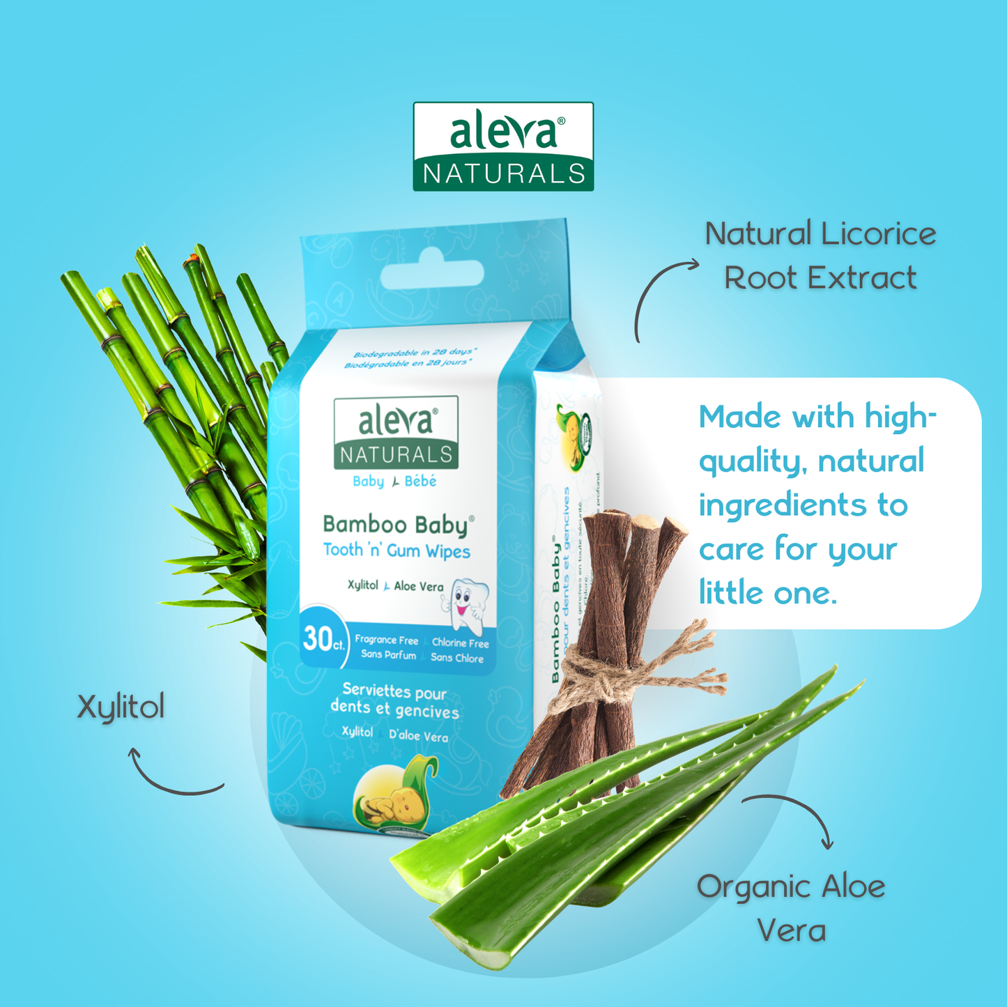 Bamboo Baby Tooth 'n' Gum Wipes