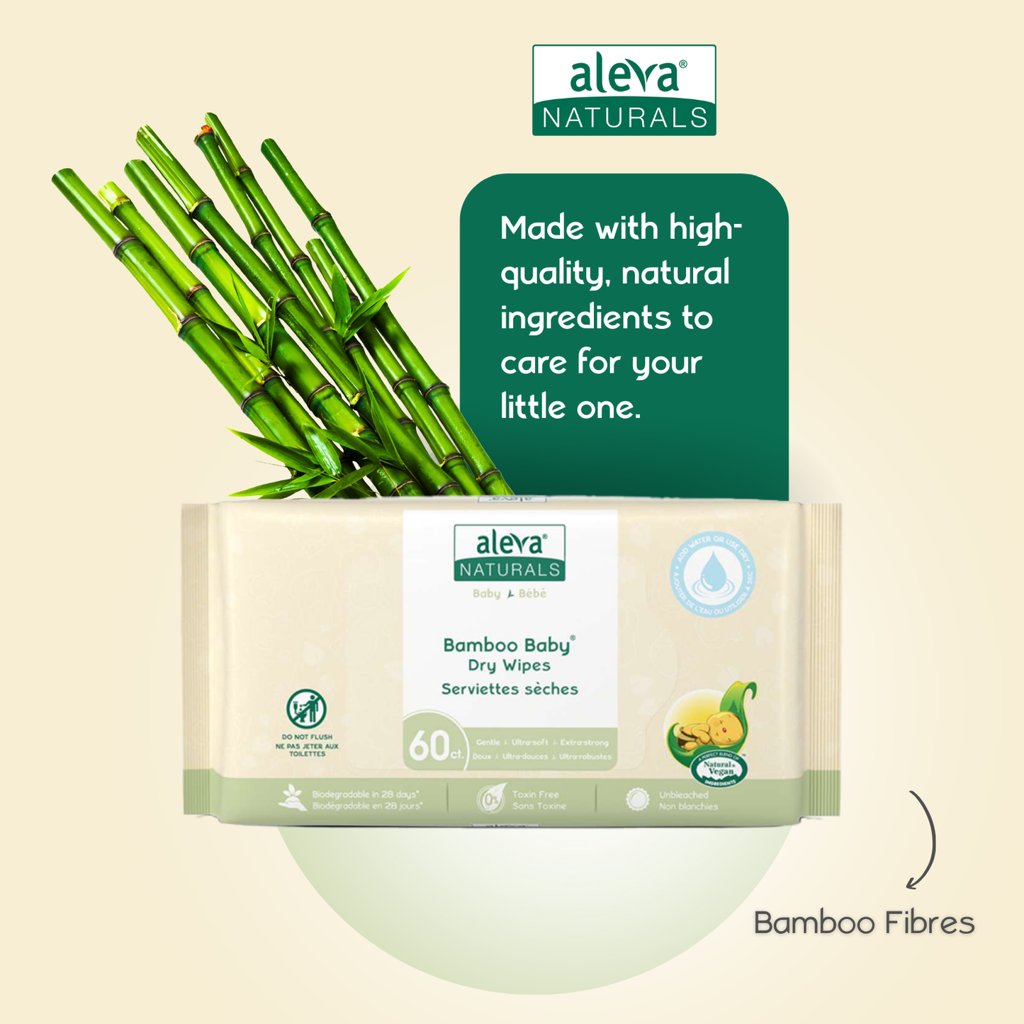 Bamboo Baby Dry Wipes