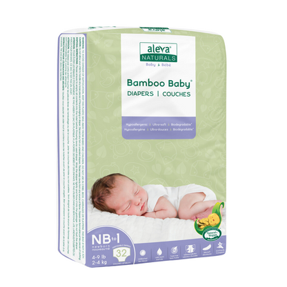 Bamboo Baby Diapers - Size NB-1