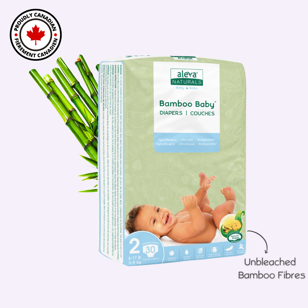 Bamboo Baby Diapers - Size 2