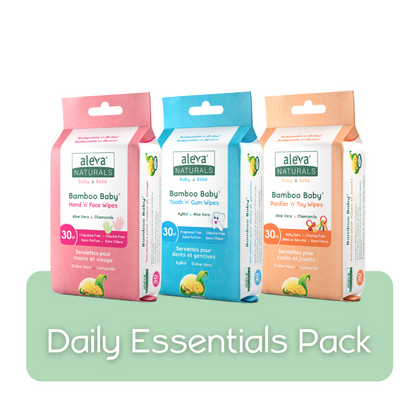 Bamboo Baby Wipes Daily Essentials Pack
