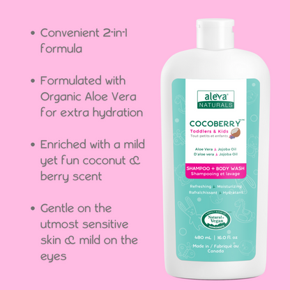 COCOBERRY™ Shampoo + Body Wash & Conditioner Combo Pack