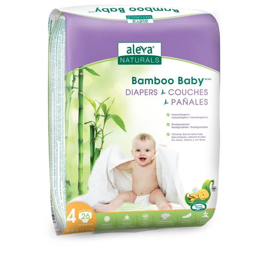Bamboo Baby Diapers - Size 4